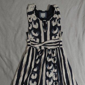 Maeve (Anthropologie) Blue and White Stripe Dress (10)